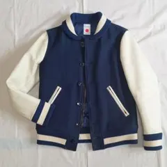 marka スタジャン ネイビー×アイボリー sizeＳ 日本製