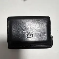IL BISONTE 三つ折り財布 ブラック レザー