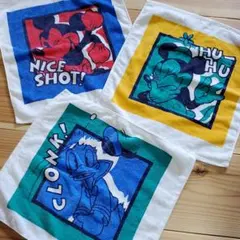 ディズニー キャラクター ハンドタオル 3枚セット