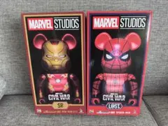 Happyくじ MARVEL マーベル ベアブリック SP賞 L@ST賞 2体