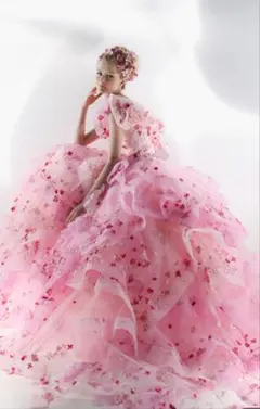 大幅値下げCELFORD 桂由美ロングチュールドレスピンク