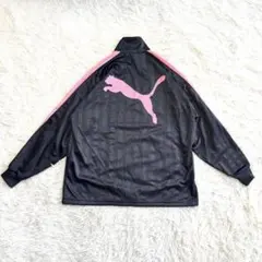 美品✨PUMA ピンク デカロゴ　y2k　ネイビー　希少　レディース L相当 美品】PUMA プージャ ネイビー×ピンク Y2K L〜O 廃盤 プーマ - メルカリ