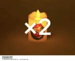 2個モノマスター 1月号 クリスマスキャンドルスヌーピーゆらゆらキャンドルライト