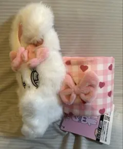 エスターバニー　ぬいぐるみ付き小物入れ　ホワイト　プライズ品