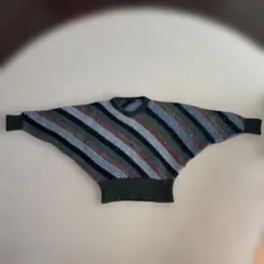 ストライプニットセーター