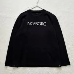 INGEBORG (株）ピンクハウス ロゴスウェット 日本製 黒