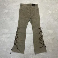 00s　vintage　フレアデニム　レースアップリボン　Y2K　グランジ　平成のサムネイル