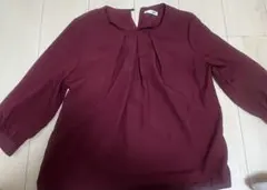 a.v.v standard バーガンディ 五分袖シャツ