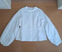 ADOREハイカウントタイプライター ボリュームスリーブブラウス38 