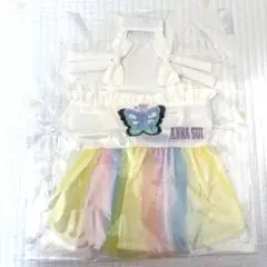 ANNA SUI 犬服　キャミソール型ワンピース　ホワイト　Ｌ　5,060円