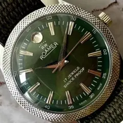 ROAMER ローマーオーバホール済 手巻き機械式 黒 金 SWISS MADE 2026年最新】ROAMERの人気アイテム - メルカリ