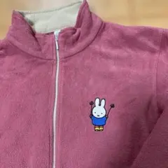 ユニクロ★ミッフィーちゃんのフリースジャケット★150マフラー付き