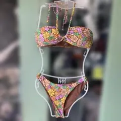 ROXY ロキシー　レディース　ビキニ 花柄 セパレート水着のサムネイル
