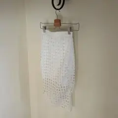 BANANA REPUBLIC ホワイトスカート 00サイズ