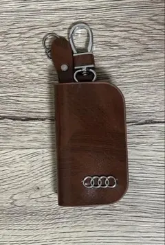 Audi キーケース ブラウン