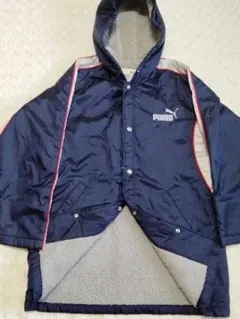 PUMA プーマ フード ベンチコート ネイビー 160