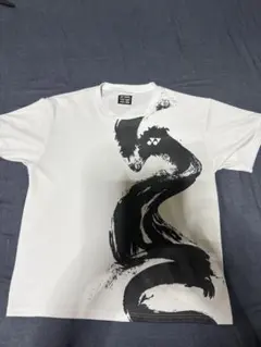 YONEX Tシャツサイズ M 白黒アートバドミントンテニス送料込み