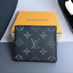 LOUIS VUITTON ブラックレザー マネークリップのサムネイル
