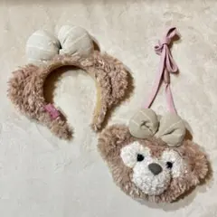 ディズニー シェリーメイ カチューシャ ポシェット パスケース 2個セット