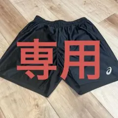 ASICS バレーボール ゲームパンツ 黒メンズ　サイズO