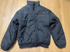 リバーシブルダウンジャケット 黒・赤チェック