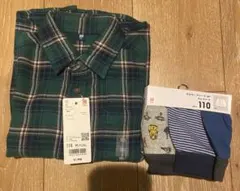 UNIQLO KIDS フランネルチェックシャツ（長袖）