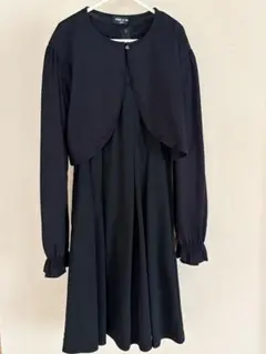 COMME CA ISM 黒 ワンピース 140A ボレロ150A セット