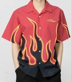 タグ付き XLARGE ファイヤー 半袖シャツ エクストララージ レッドのサムネイル