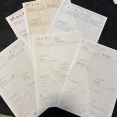 家計簿シートB5 厚紙タイプ オーダー受付中♡のサムネイル