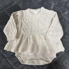 【80】コトリ ニット ロンパース