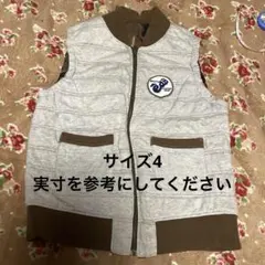 エーアーベー　リバーシブルベスト　中綿　サイズ4(130〜140)BeBe