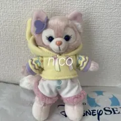 ダッフィーフレンズ　カムファインドスプリング　リーナベルぬいぐるみバッジ