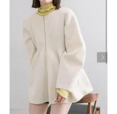 限定値下げ✨ミスティック　mystic WZIPペプラムカーディガン　アイボリー