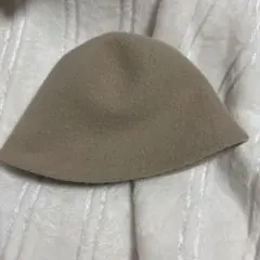 ウール ベージュ バケットハット