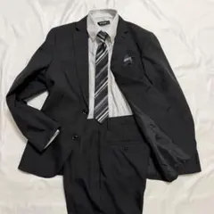 VOWW スーツセット ストライプ 160cm 黒 男の子 セットアップ