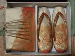 美品 佐賀錦 草履バッグセット 和装小物 フォーマル 訪問着 振袖など 着物