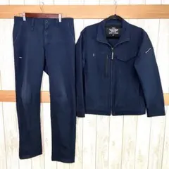 BURTLE 作業服 上下セット ネイビー　作業着　ワークウェアのサムネイル