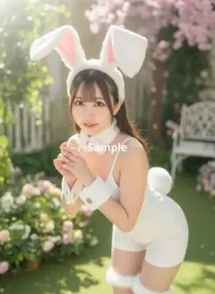 【AI作成写真L判サイズ】理想の彼女 うさぎさん3