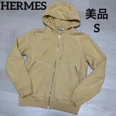 美品　HERMES パーカー　Sサイズ　イエロー　イタリア　裏起毛のサムネイル