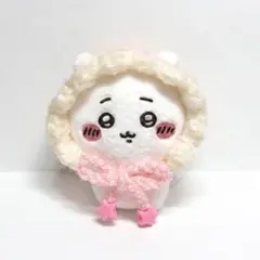ちいかわ おすわりぬいぐるみ用 フリルボンネット ピンク