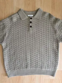 JACQUARD KNIT POLO / ジャガード編みニットのサムネイル