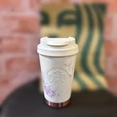 スタバ SAKURA 2025 ステンレス ロゴタンブラーベージュ355ml