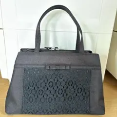 ブラックフォーマルバッグ レースデザイン 冠婚葬祭