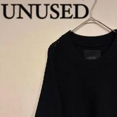 상태좋음 UNUSED US1412 5G CREW NECK KNIT 黒