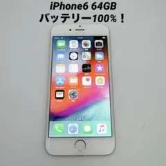 【概ね美品】iPhone6 64GB NG4H2J/A シルバー