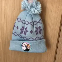 アナと雪の女王 ニット帽 水色