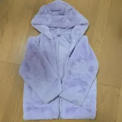 ANAP KIDS キッズ ファーブルゾン ラベンダー L