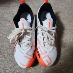 PUMA Ultra サッカーシューズ ホワイト/オレンジ