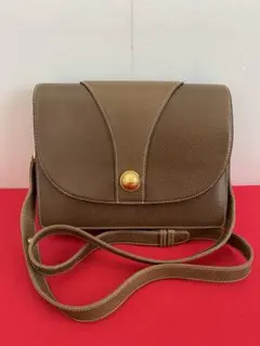 GUCCI オールドグッチ　ヴィンテージ ショルダーバッグ　レザー　茶　正規品