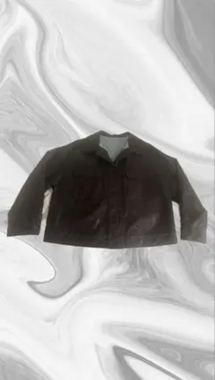 ダークブラウン 短丈レザー ジャケット かつき着用似